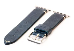 Apple Uhrenarmband Vintage blaues Leder - 44/45/46/49mm