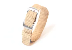 Perlon horlogeband 14mm beige