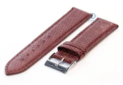 Watchstrap 20mm brown lizard leather