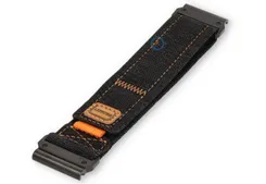 Black denim Garmin Fenix X wrist strap - 26mm - hook-and-loop