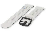 22mm siliconen bandje - ademend design - wit/zwart
