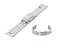 Uhrenarmband 18mm Silber Stahl poliert (teilweise)