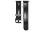22mm siliconen bandje - ademend design - groen/zwart
