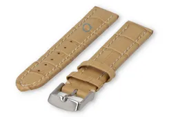 Strong calfskin watch strap - 18mm - sand