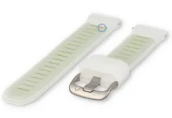 18mm watch strap Garmin Forerunner 45s - transparant/green