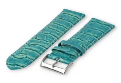 XL Calfskin watch strap - 26mm - turquoise