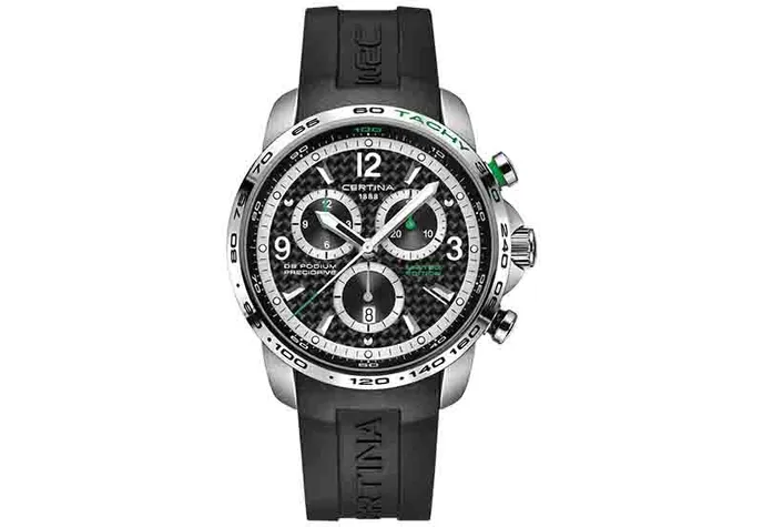 Certina Band C0016471720710A schwarzes Kautschuk ohne Schließe