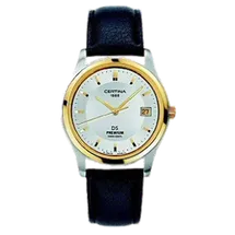 Certina Band C11570344417A 19/16mm schwarzes Leder
