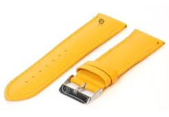 Watchstrap 22mm yellow calf leather