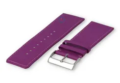 30mm watch strap smooth leather - purple