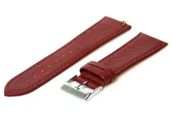 Horlogeband 22mm havannabruin buffelleer