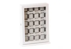 Armbanduhr-Vitrine für 20 Armbanduhren - White finish