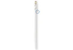 One-piece leather strap - 6mm - white