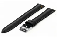 Watchstrap 14mm black calf leather