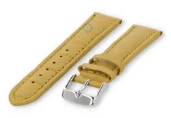 Strong calfskin watch strap - 18mm - yellow