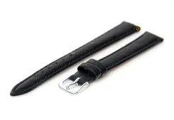 Watchstrap 12mm black leather