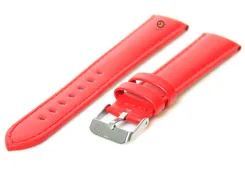 Watchstrap 18mm red calf leather