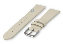 Seamless and smooth strap 18mm - cream-coloured
