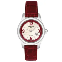Certina Band C25470394298A 16/14mm bordeaux Leder ohne Schließe