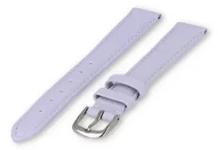 XL horlogeband glad leer - 16mm - lichtpaars