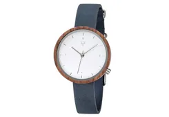 Kerbholz Hilde Uhrenarmband walnut/slate blue