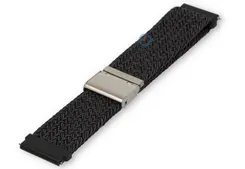 Nylon watch band Suunto Run - 22mm - black/grey fabric