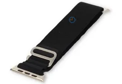 49mm Black Alpine Loop strap Apple Watch - silver