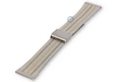 Retro steel bracelet - 22mm - bicolor
