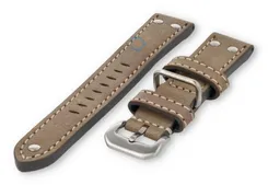 Vintage Flieger watch strap - 22mm - greyish brown