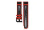Garmin Fenix - 22mm strap - dark red/grey