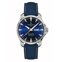 Certina Band C0324301804101A 20/18mm ohne Schließe blau nylon