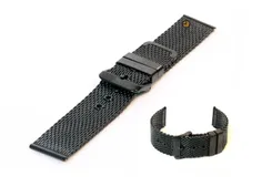 Mesh watchstrap 22mm black