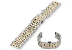 Steel bracelet 22mm - twotone - 22/20