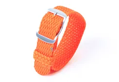 Perlon watch band 22mm orange