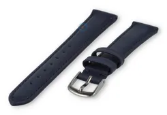 12mm watch strap smooth leather - dark blue