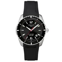 Certina Band C26070984266A schwarzes Kautschuk