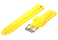 Watchstrap 18mm silicone yellow