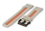 Garmin Fenix - 20mm strap - light grey/orange
