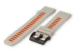 Garmin Approach S62 strap - lightgrey/orange