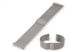 Mesh 22mm watch strap - silver
