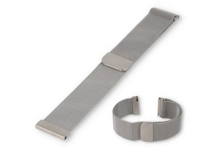 Mailänder 22mm Uhrenarmband - Silber