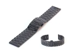Uhrenarmband 22mm schwarz Edelstahl