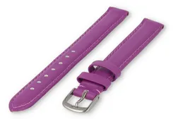 XL watch strap smooth leather - 12mm - purple