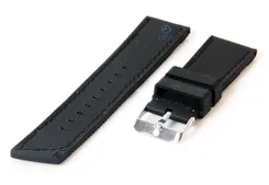 Watchstrap 20mm black silicone