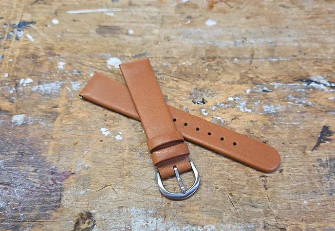 Universeel bandje Danish Design - 20mm - cognacbruin