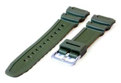 Casio Collection Uhrenarmband Silikon dunkelgrün-AE-1200WH