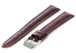Watchstrap 14mm burgandy snake leather