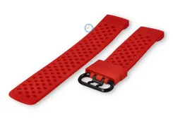 Fitbit Charge 3 perforated watch band red - Size: L