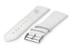 XL Calfskin watch strap - 26mm - white
