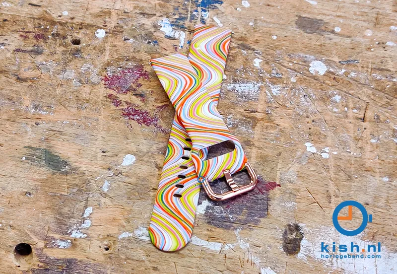 Watchstrap 20mm silicone hippie